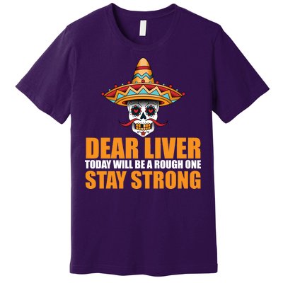 Dear Liver Today Will Be A Rough One Stay Strong1 Premium T-Shirt