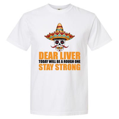 Dear Liver Today Will Be A Rough One Stay Strong1 Garment-Dyed Heavyweight T-Shirt