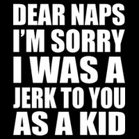 Dear Naps I'm Sorry I Was A Jerk Too You As A Kid Wool Snapback Cap
