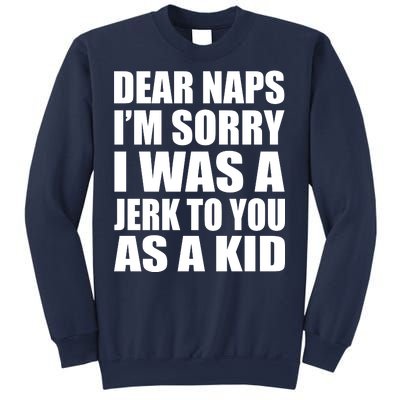 Dear Naps I'm Sorry I Was A Jerk Too You As A Kid Sweatshirt