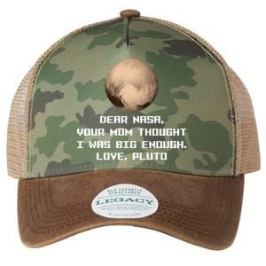 Dear NASA Your Mom Though I Was Big Enough Love Pluto Legacy Tie Dye Trucker Hat