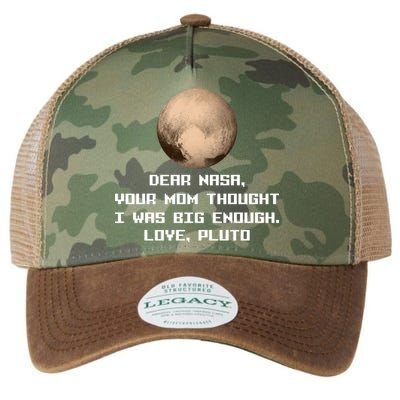 Dear NASA Your Mom Though I Was Big Enough Love Pluto Legacy Tie Dye Trucker Hat