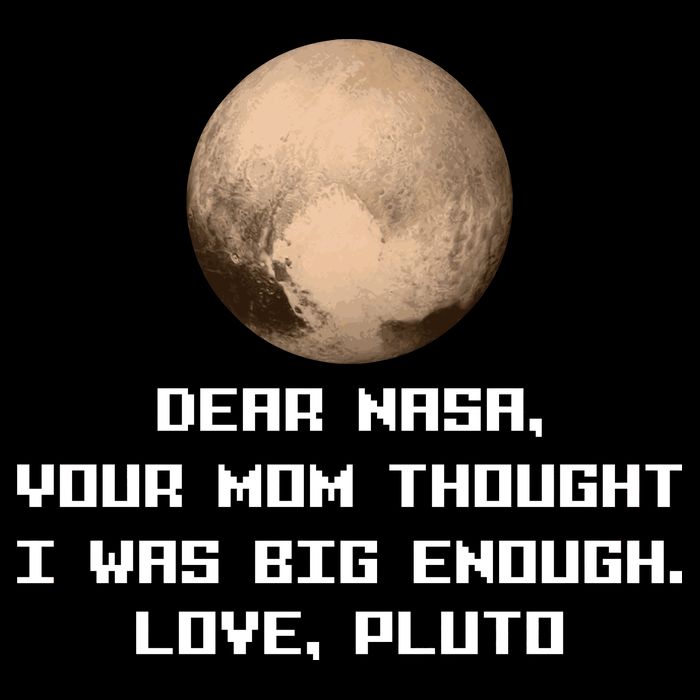 Dear NASA Your Mom Though I Was Big Enough Love Pluto Doggie Tank