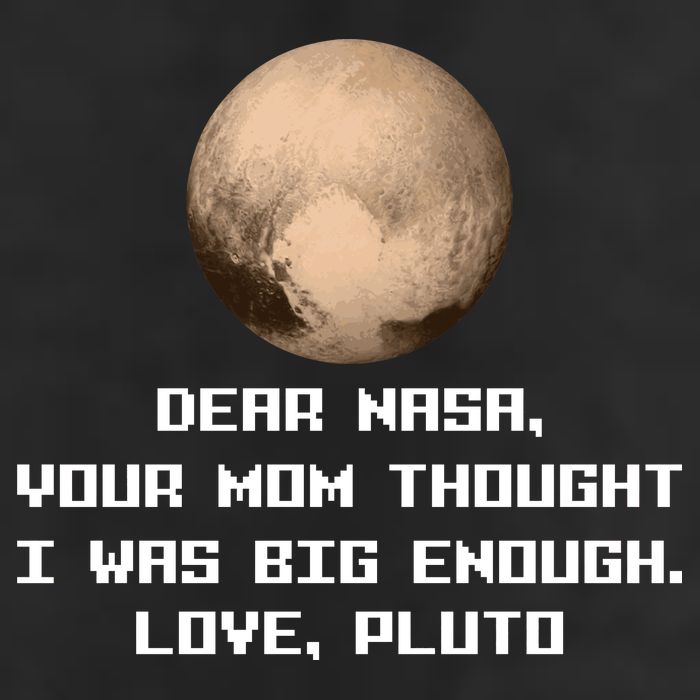 Dear NASA Your Mom Though I Was Big Enough Love Pluto Adult Drive Performance Visor