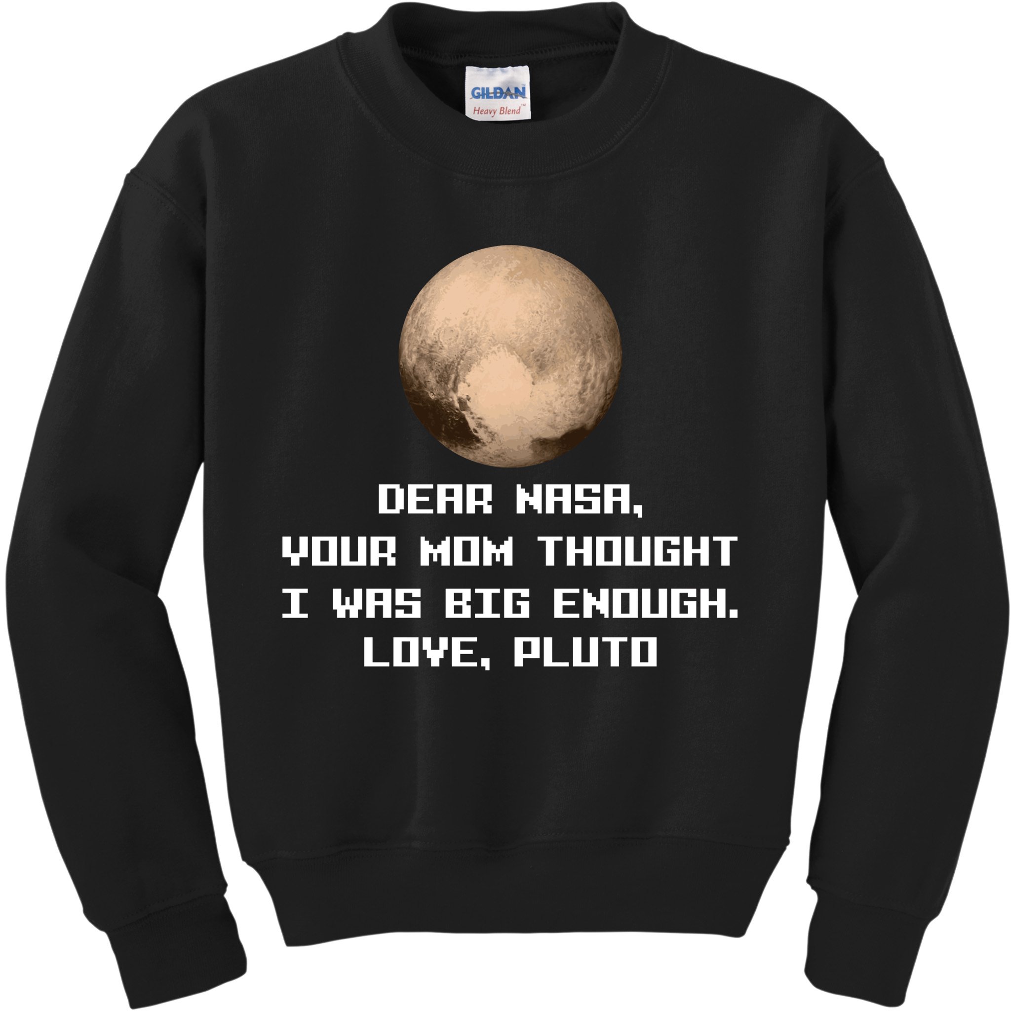 Dear NASA Your Mom Though I Was Big Enough Love Pluto Kids Sweatshirt