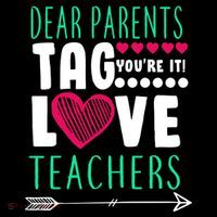 Dear Parents Tag You're It Love Teachers Womens T-Shirt