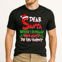 Dear Santa Before I Explain How Much Do You know Performance Shirt