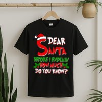 Dear Santa Before I Explain How Much Do You know T-Shirt