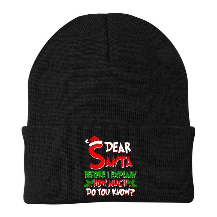 Dear Santa Before I Explain How Much Do You know Beanie