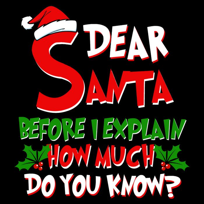 Dear Santa Before I Explain How Much Do You know Drawstring Bag