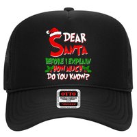 Dear Santa Before I Explain How Much Do You know Hat
