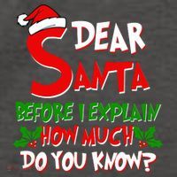 Dear Santa Before I Explain How Much Do You know Vector Backpack