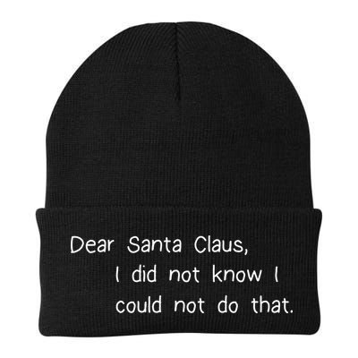 Dear Santa Claus I Did Not Know I Could Not Do That Beanie