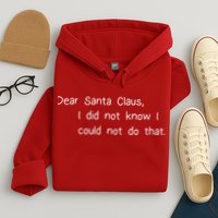 Dear Santa Claus I Did Not Know I Could Not Do That Hoodie