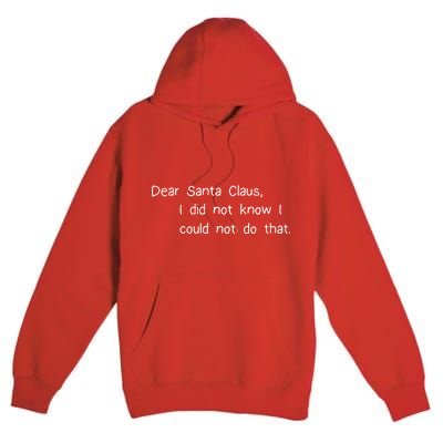 Dear Santa Claus I Did Not Know I Could Not Do That Premium Pullover Hoodie