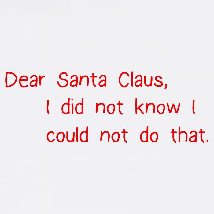 Dear Santa Claus I Did Not Know I Could Not Do That Garment-Dyed Sweatshirt