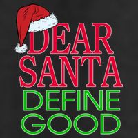 Dear Santa Define Good Funny Christmas Adult Drive Performance Visor