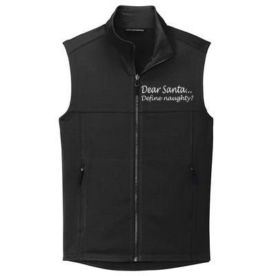 Dear Santa Define Naughty Collective Smooth Fleece Vest