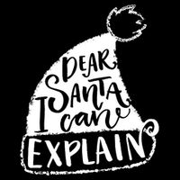 Dear Santa I Can Explain Flexfit Unipanel Trucker Cap