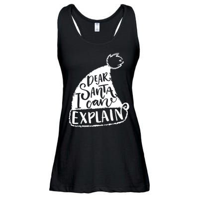 Dear Santa I Can Explain Ladies Essential Flowy Tank