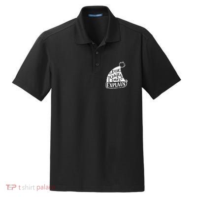 Dear Santa I Can Explain Dry Zone Grid Polo