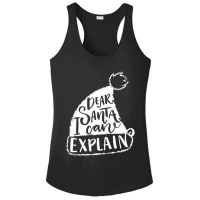 Dear Santa I Can Explain Ladies PosiCharge Competitor Racerback Tank