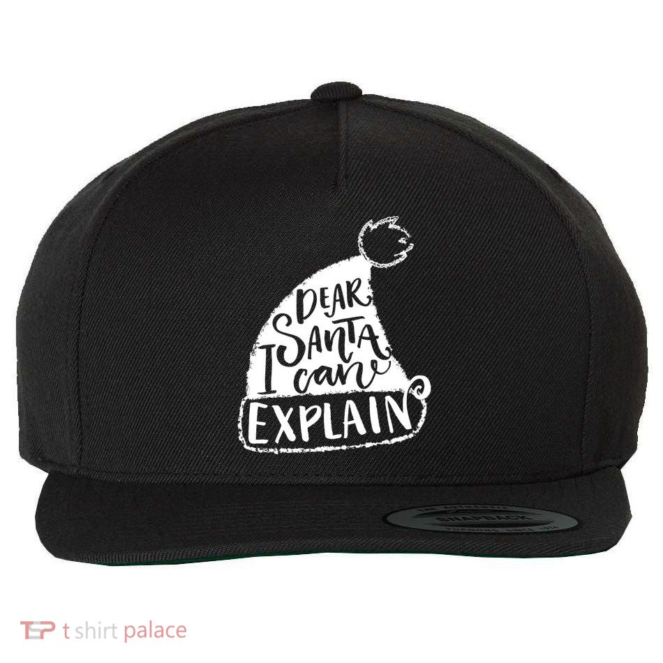Dear Santa I Can Explain Wool Snapback Cap