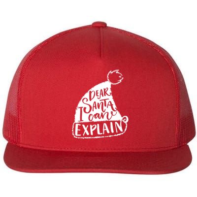 Dear Santa I Can Explain Flatbill Hat