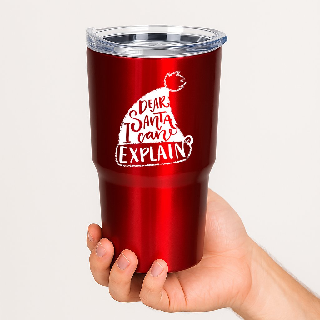 Dear Santa I Can Explain Tumbler