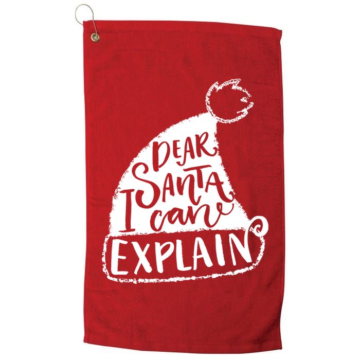 Dear Santa I Can Explain Golf Towel