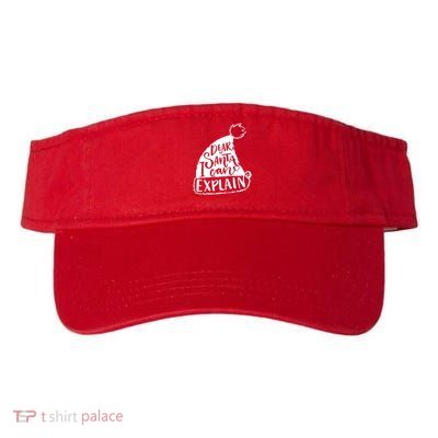 Dear Santa I Can Explain Valucap Bio-Washed Visor