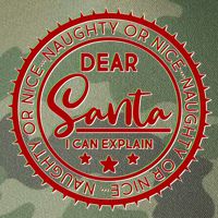 Dear Santa I Can Explain Christmas Emblem Legacy Tie Dye Trucker Hat