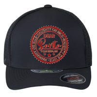 Dear Santa I Can Explain Christmas Emblem Flexfit Unipanel Trucker Cap