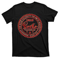 Dear Santa I Can Explain Christmas Emblem T-Shirt