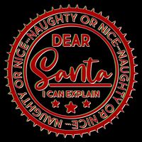 Dear Santa I Can Explain Christmas Emblem Mug