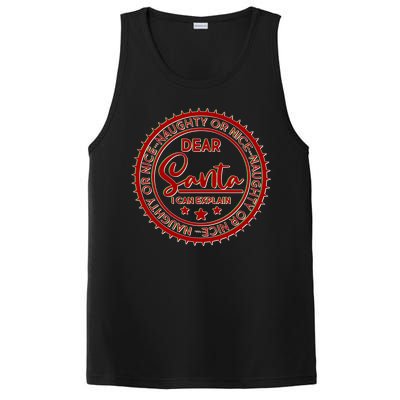 Dear Santa I Can Explain Christmas Emblem PosiCharge Competitor Tank