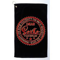 Dear Santa I Can Explain Christmas Emblem Golf Towel