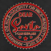 Dear Santa I Can Explain Christmas Emblem Golf Towel