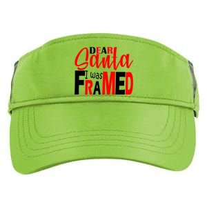 Dear Santa I Was FRAMED Adult Drive Performance Visor