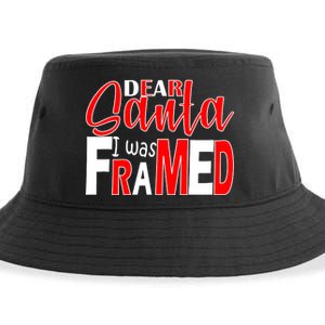 Dear Santa I Was FRAMED Sustainable Bucket Hat