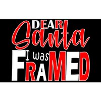 Dear Santa I Was FRAMED Bumper Sticker