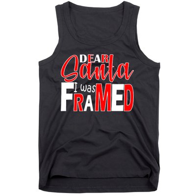 Dear Santa I Was FRAMED Tank Top