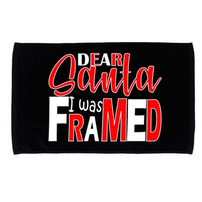 Dear Santa I Was FRAMED Microfiber Hand Towel