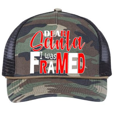 Dear Santa I Was FRAMED Retro Rope Trucker Hat Cap