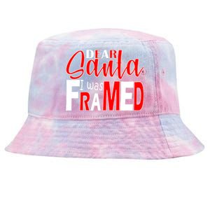 Dear Santa I Was FRAMED Tie-Dyed Bucket Hat