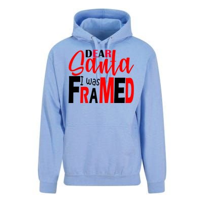 Dear Santa I Was FRAMED Unisex Surf Hoodie