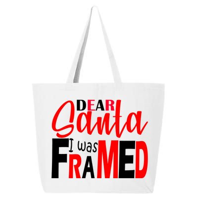 Dear Santa I Was FRAMED 25L Jumbo Tote