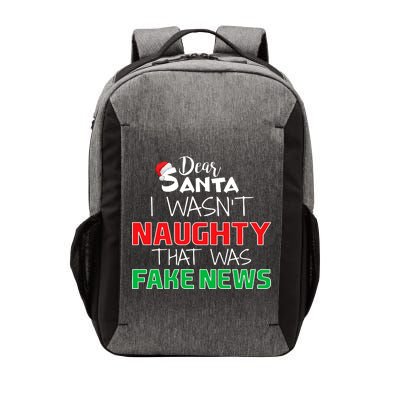 Dear Santa I Wasn't Naughty That Was Fake News Vector Backpack