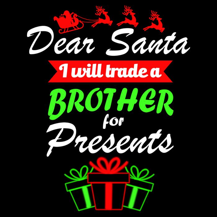 Dear Santa I Will Trade A Brother For Presents 7-Panel Snapback Hat