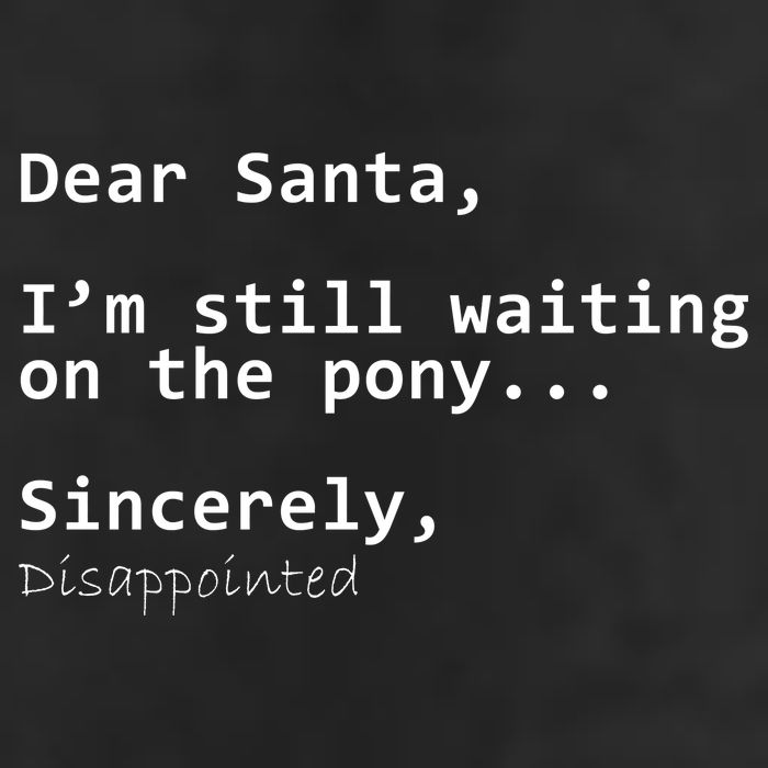 Dear Santa I'm Sincerely Disappointed No Pony Adult Drive Performance Visor